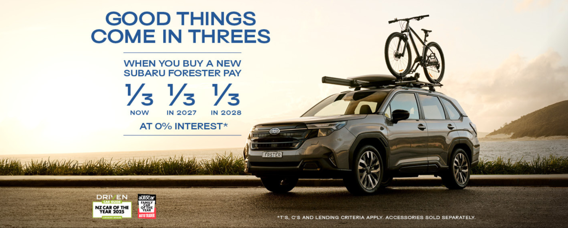 Forester 1/3 1/3 1/3 0% Offer