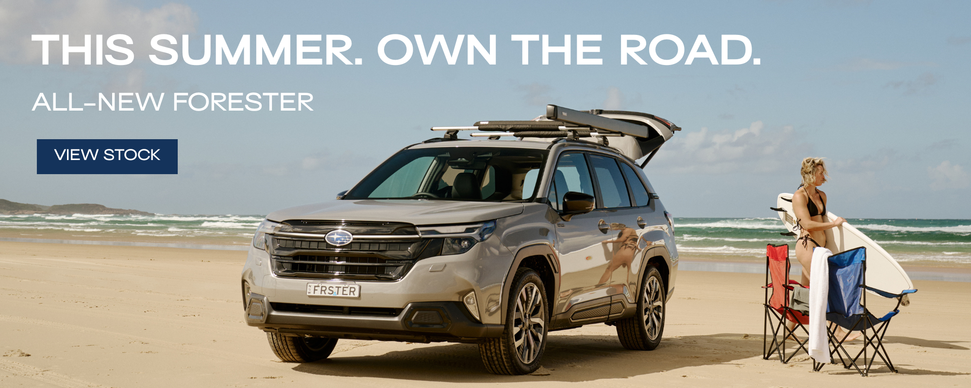 This Summer. Own the Road. Forester